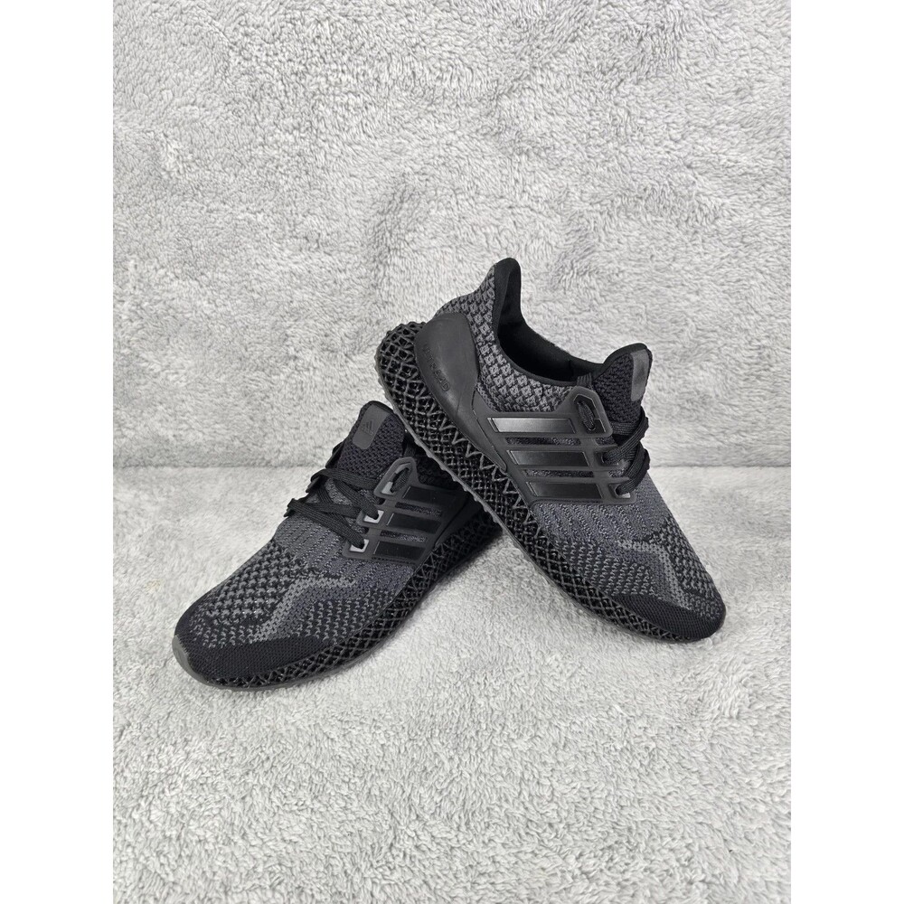 Adidas Ultra 4D 5.0 Mens Size 6.5 Black Athletic Running Walking Shoes Sneakers